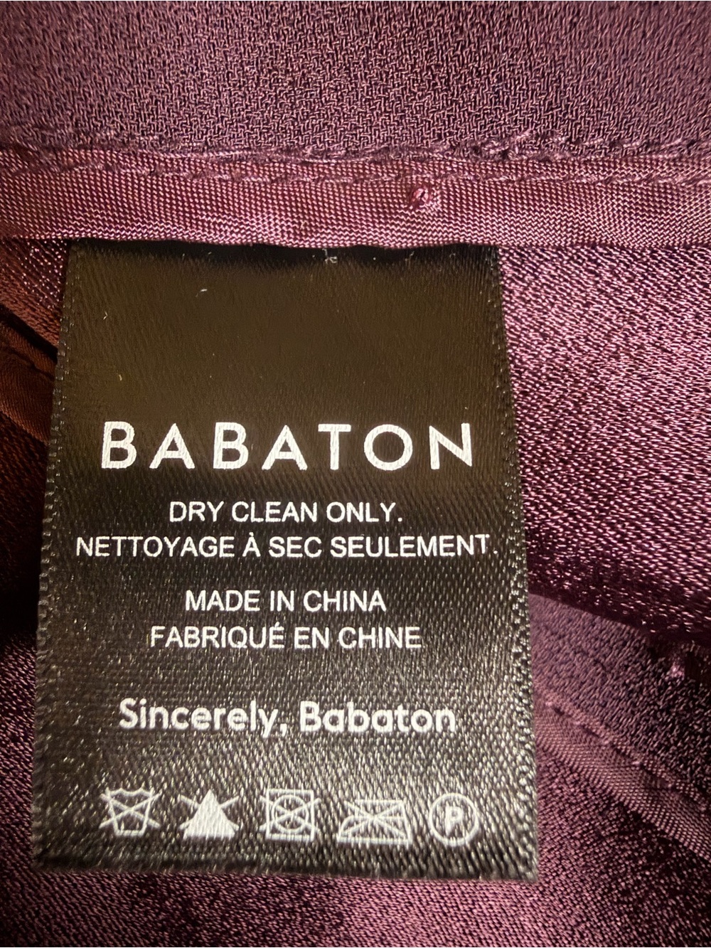 Babaton Open-Front Blazer in Deep Plum size 00 - Picture 9 of 10